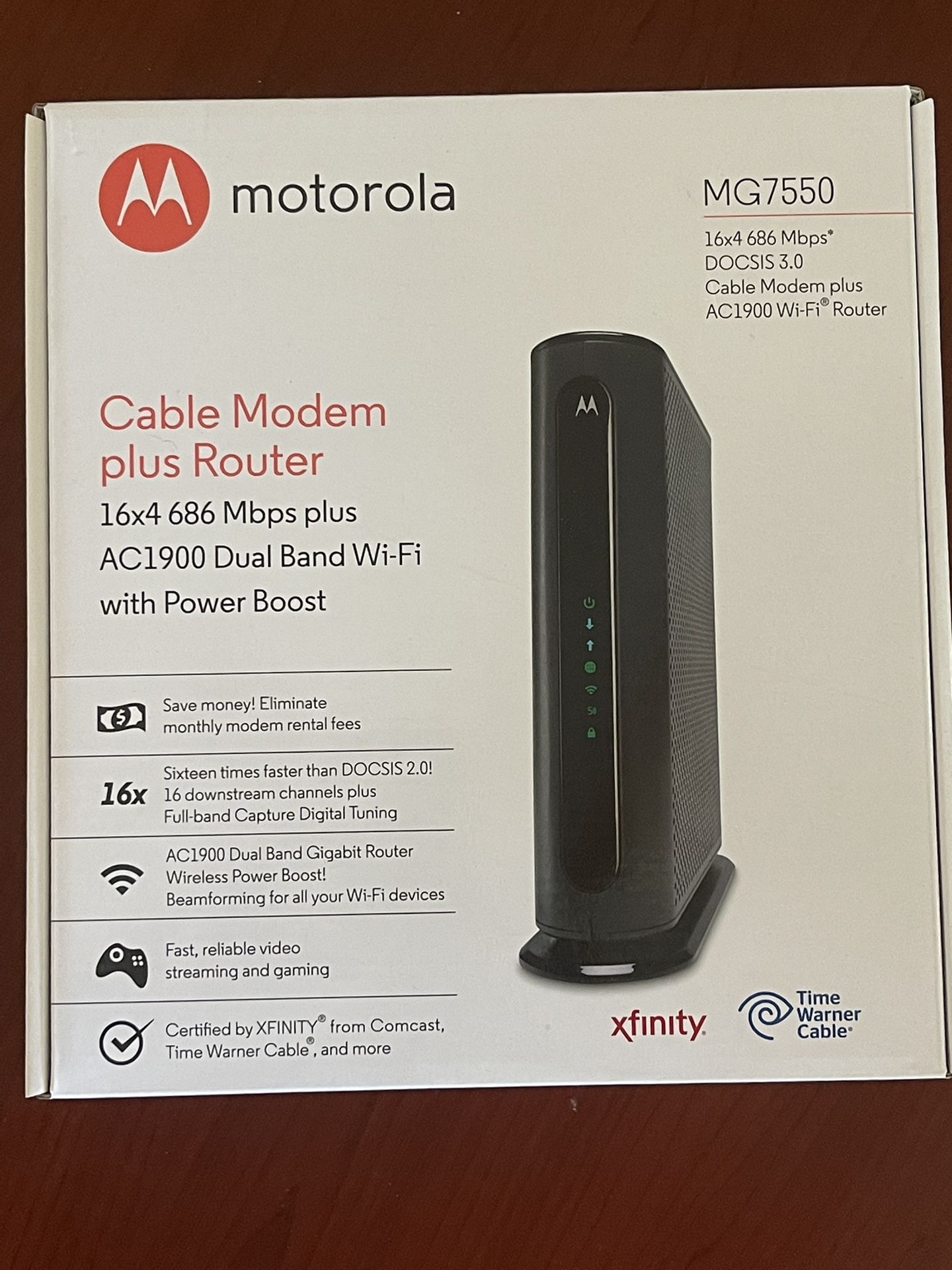 Motorola Router And Modem Combined MG7550