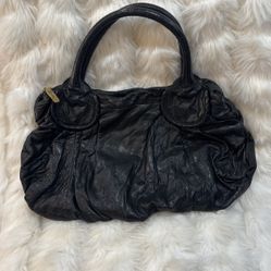 Beautiful Black Leather Ziordia Roomie Bag
