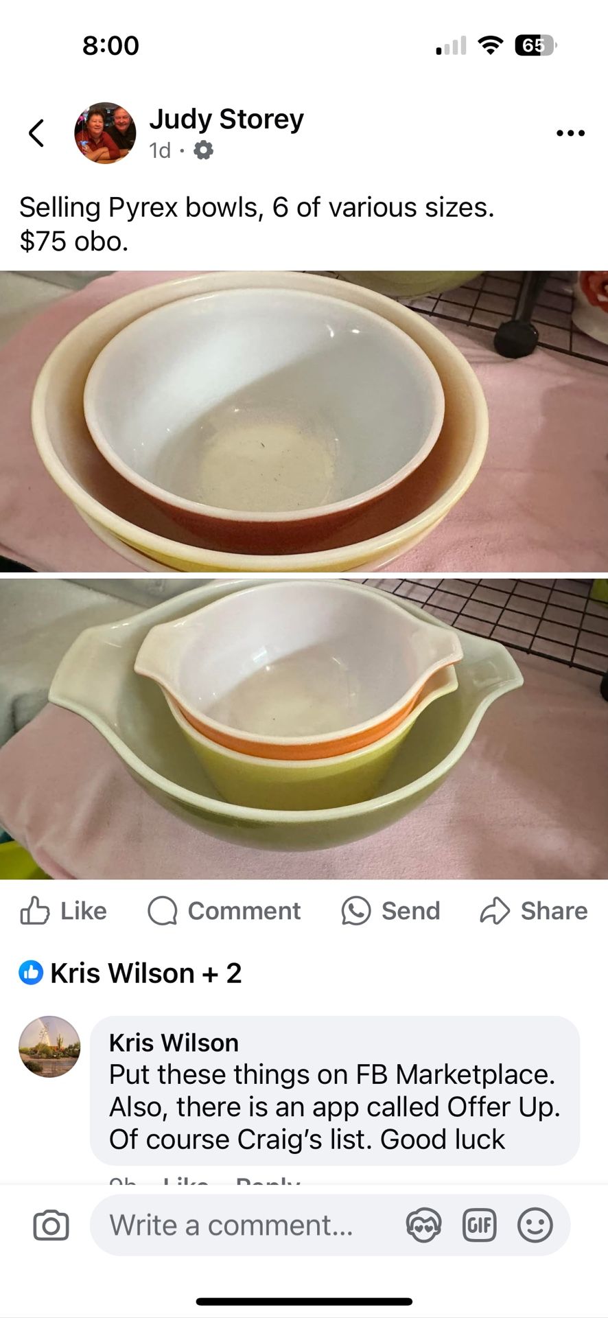 Pyrex Bowls