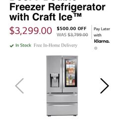 Refrigerator $2299