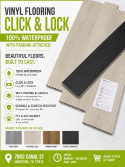 LUXURY VINYL PLANKS @1.69