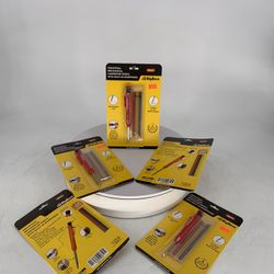 BigHorn 19847 Mechanical Carpenter Pencil With Built-In Sharpener Comes With 3 Colors 6 Refills (Red/Black/Yellow)