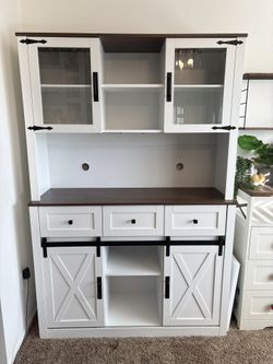 Buffet Cabinet Coffee Bar Farmhouse