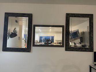3 Large Antique Mirrors