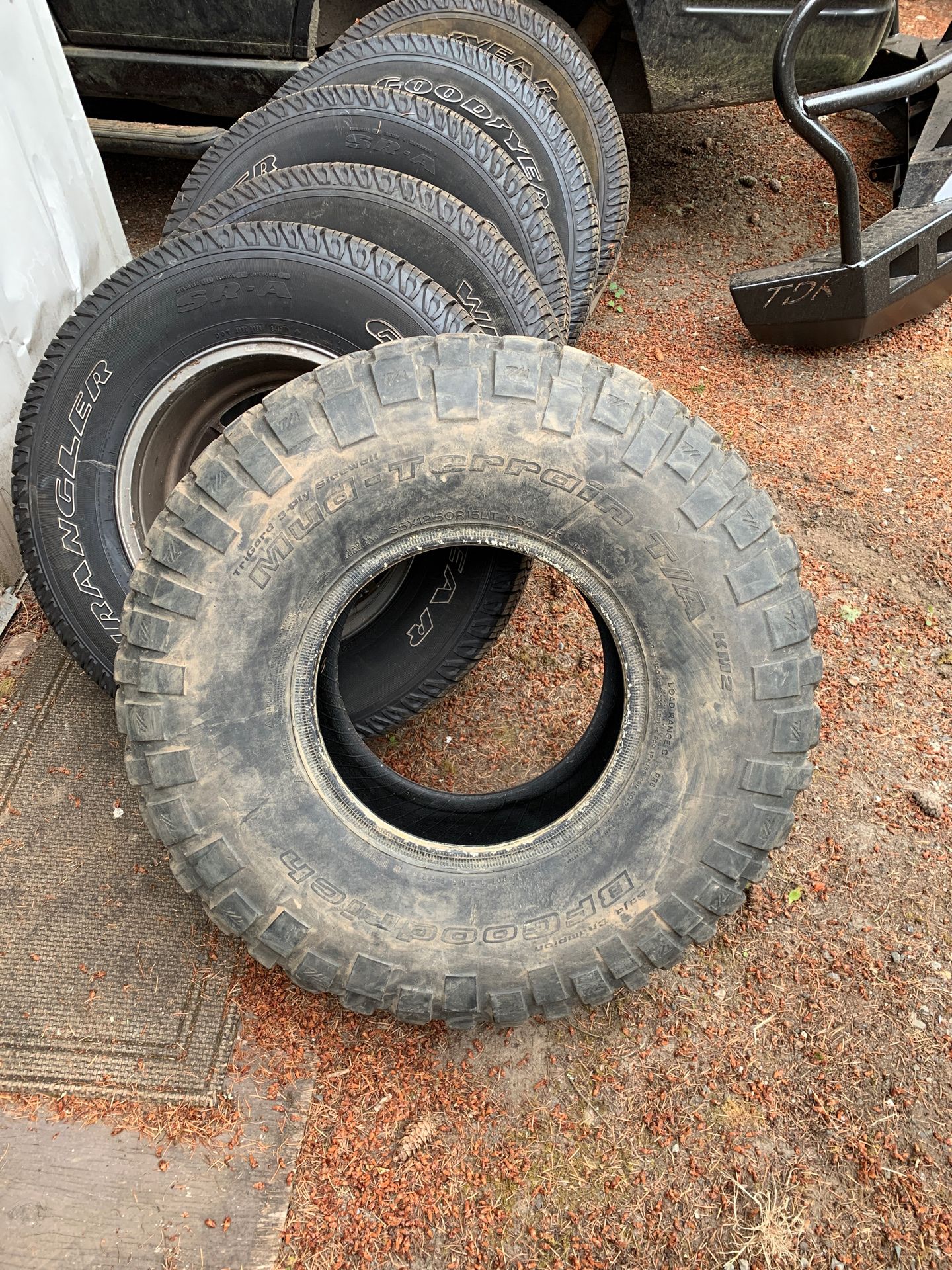 BFG Mud Terrain tire.