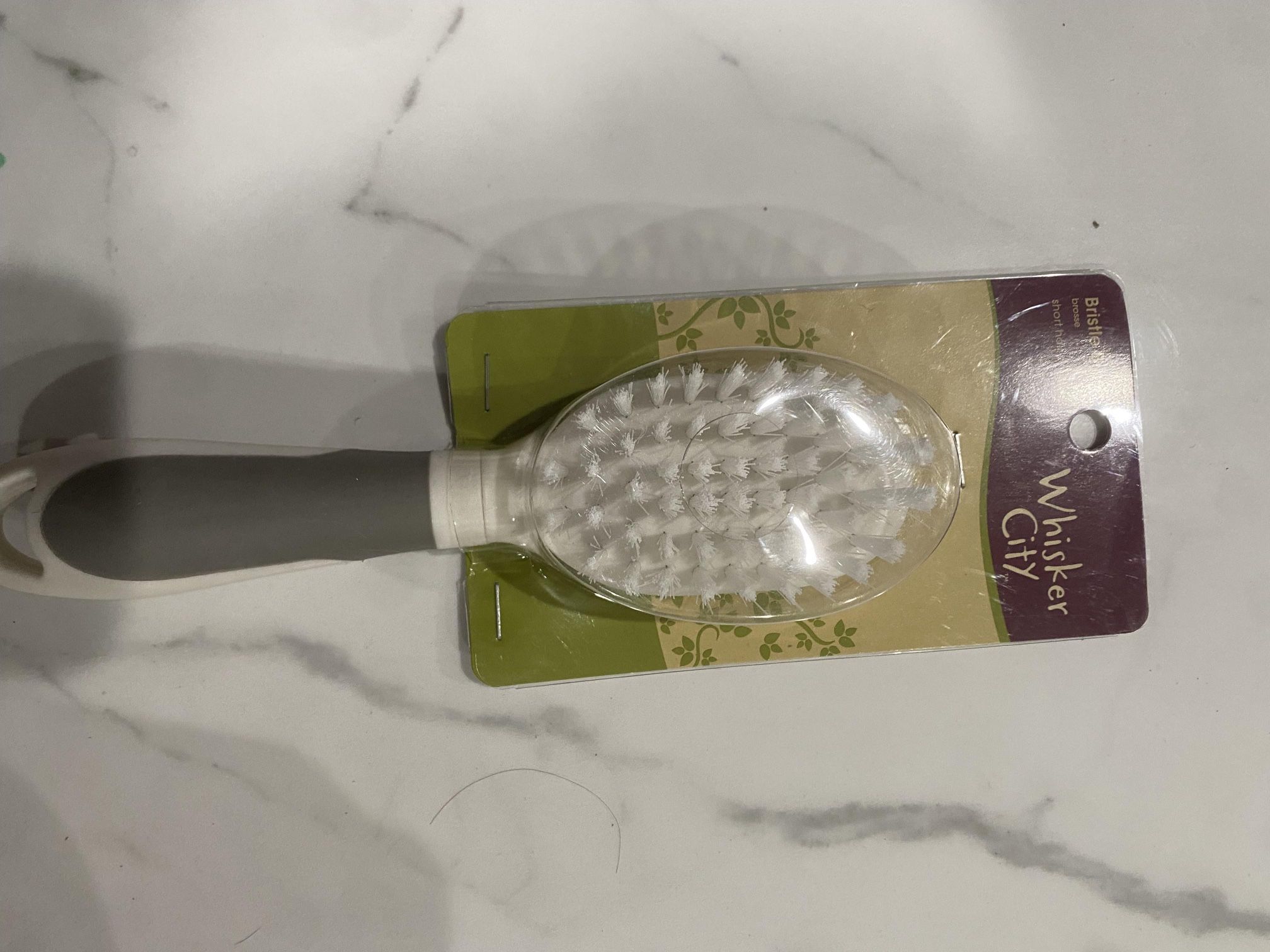 Whisker City Bristle Brush For Short Hair Breeds White Soft