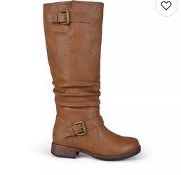 NEW Journee (Stormy) tan boots (wide calf)