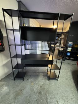 Desk/shelf With Multicolor Light On The Back