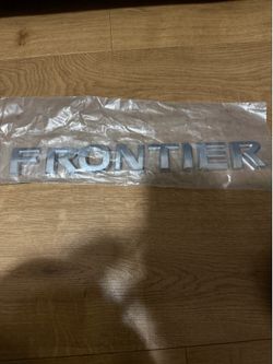 FRONTIER  EMBLEM  CHROME  STICKER Fit For NISSAN FRONTIER SET 1 PC