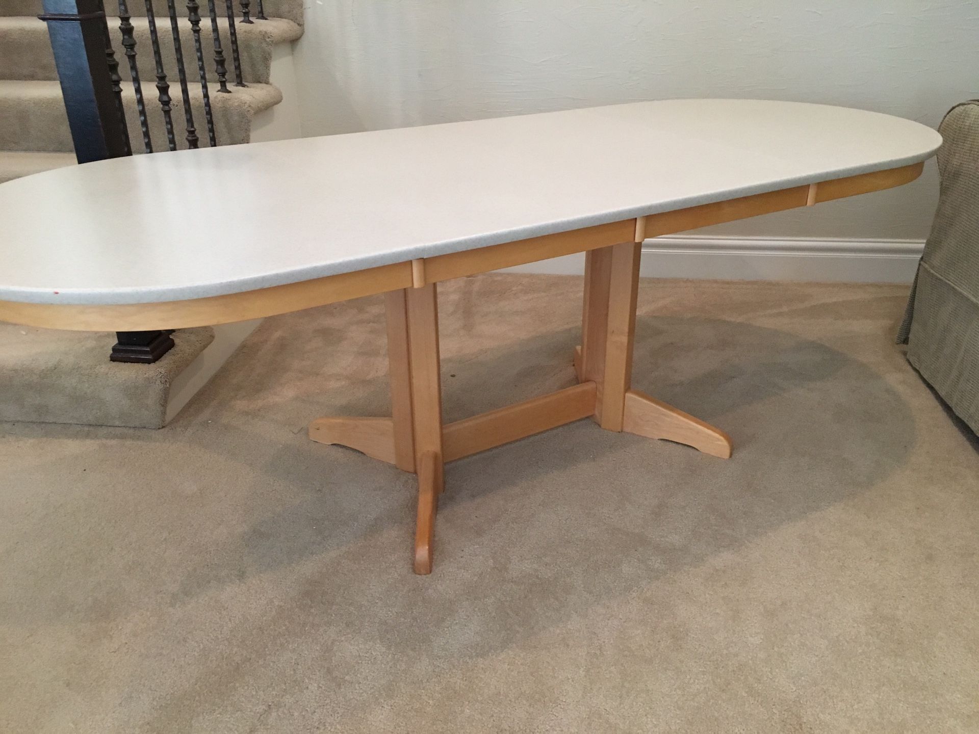 Vintage Corian Top Dining Table