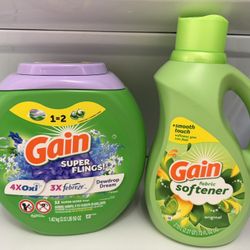 Gain Pods and Softener Laundry 2 x $22