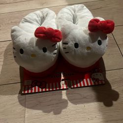 Hello Kitty Slippers Size Small- Medium, Shoe Size 7-8