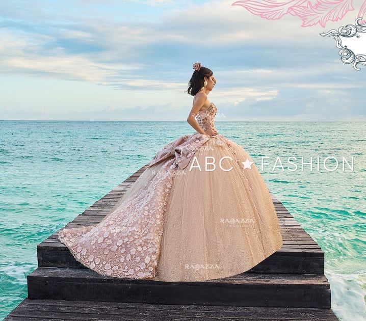 FLORAL 2 PIECE QUINCEANERA DRESS BY RAGAZZA