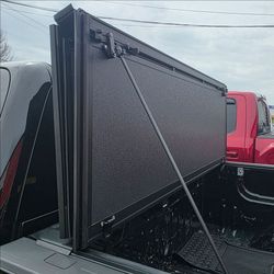 GMC Sierra Chevy Silverado Hard Folding Bed Cover by Rough Country