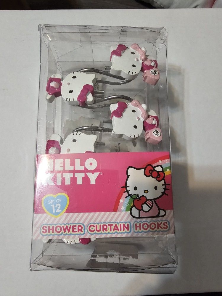 Hello kitty curtain hooks