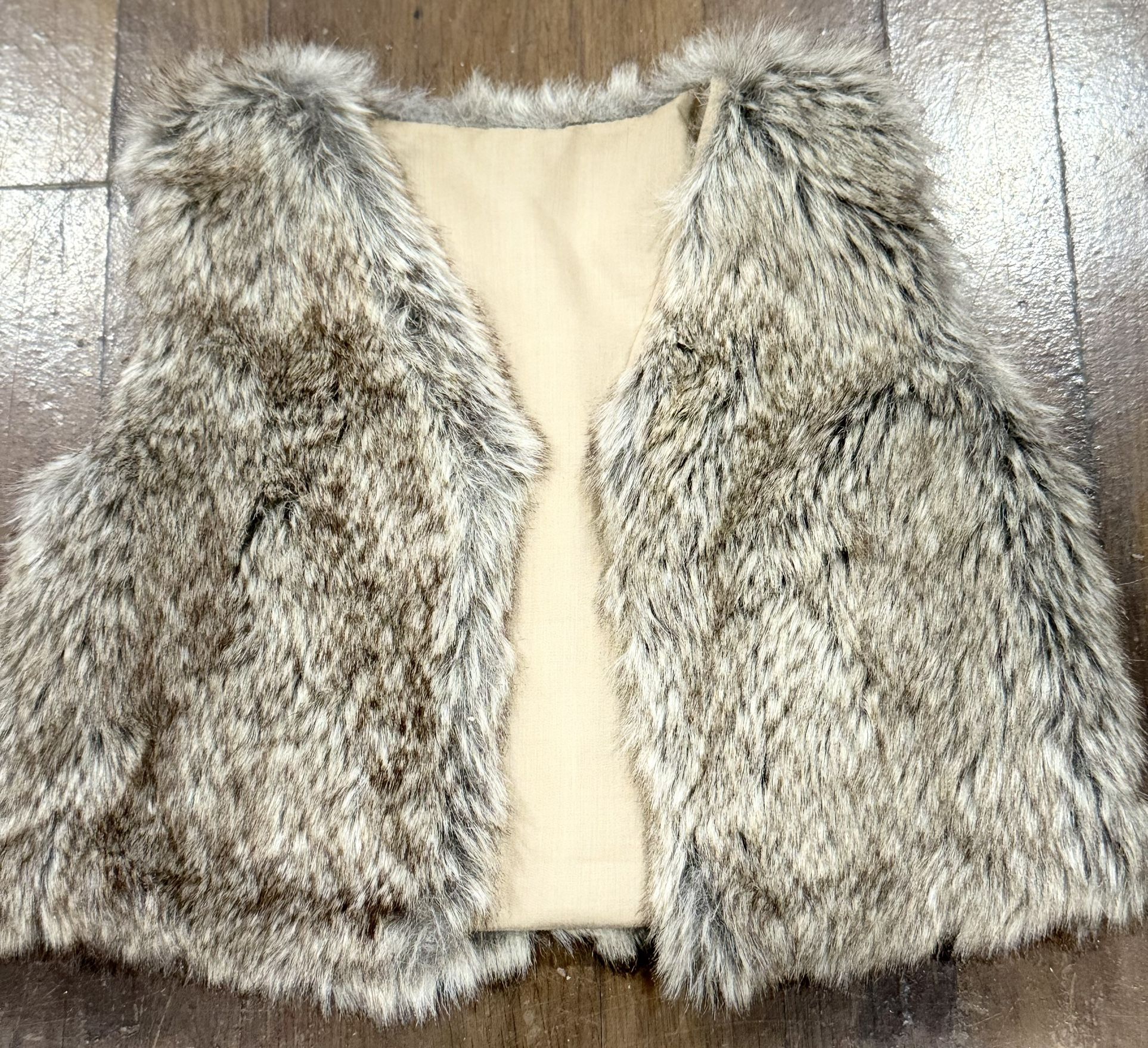 Fur Vest Baby Girl Size 4T