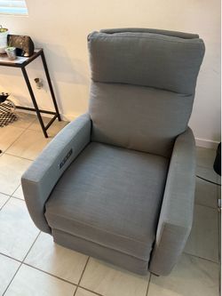 Grey Power Recliner