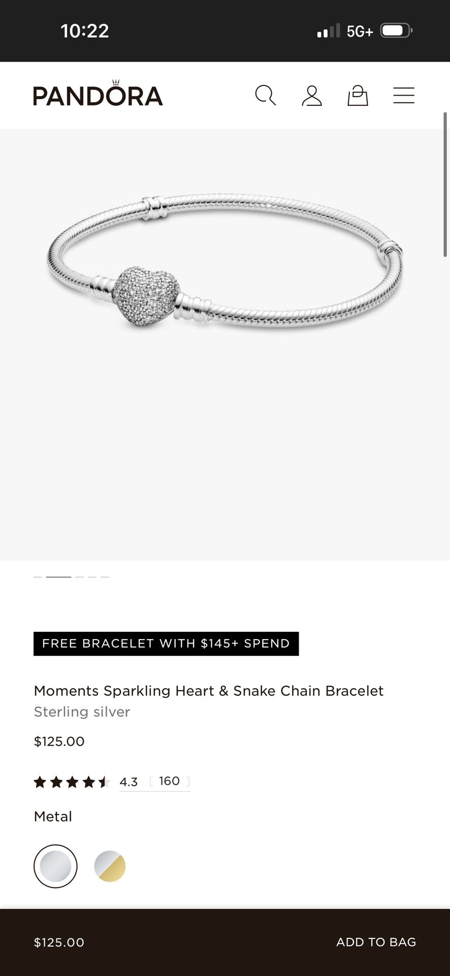 PANDORA CHARM BRACELET