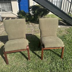 Mid Century Church Chairs Reupholstered 