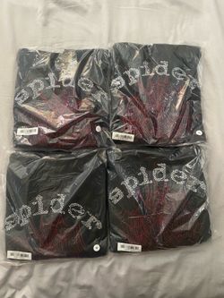 Spider Black Red Rhinestone Hoodie all sizes