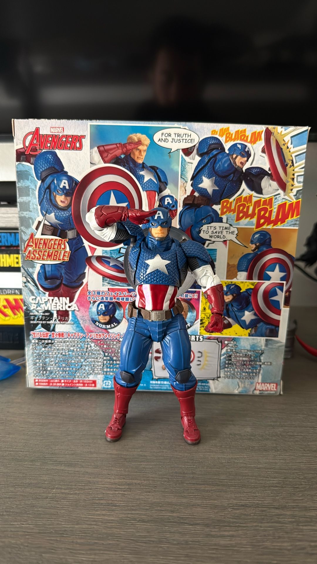Amazing Yamaguchi Revoltech Captain America (read description)