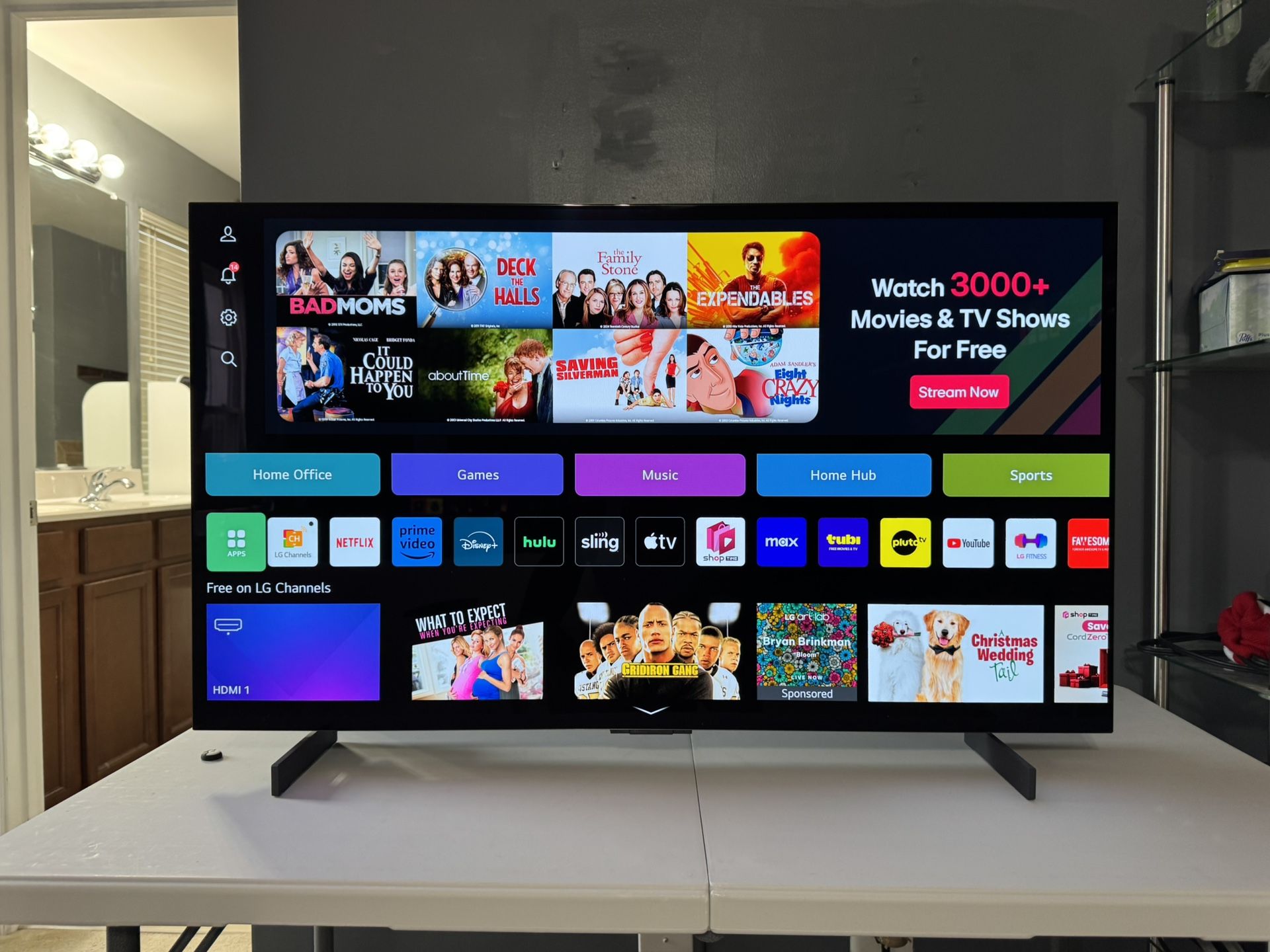 42” LG C2 OLED TV with less than 300 hours