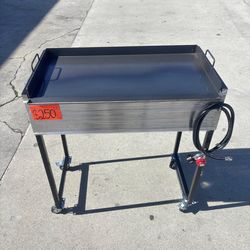 plancha de fierro 18 × 31 para Pupusas, tacos, hamburguesa, Hot Dogs etc.