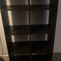 Dark Brown Cube Shelves