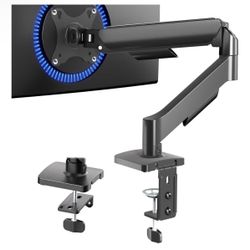 VIVO Single Monitor Stand, Fully Adjustable Arm for 17 to 32 inch Screen, Mechanical Articulating Desk Mount, Gaming and Office Setups, VESA 75x75, 10