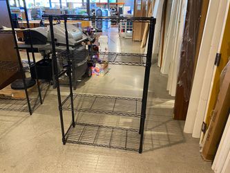 54″ Tall Black Metal Storage Rack