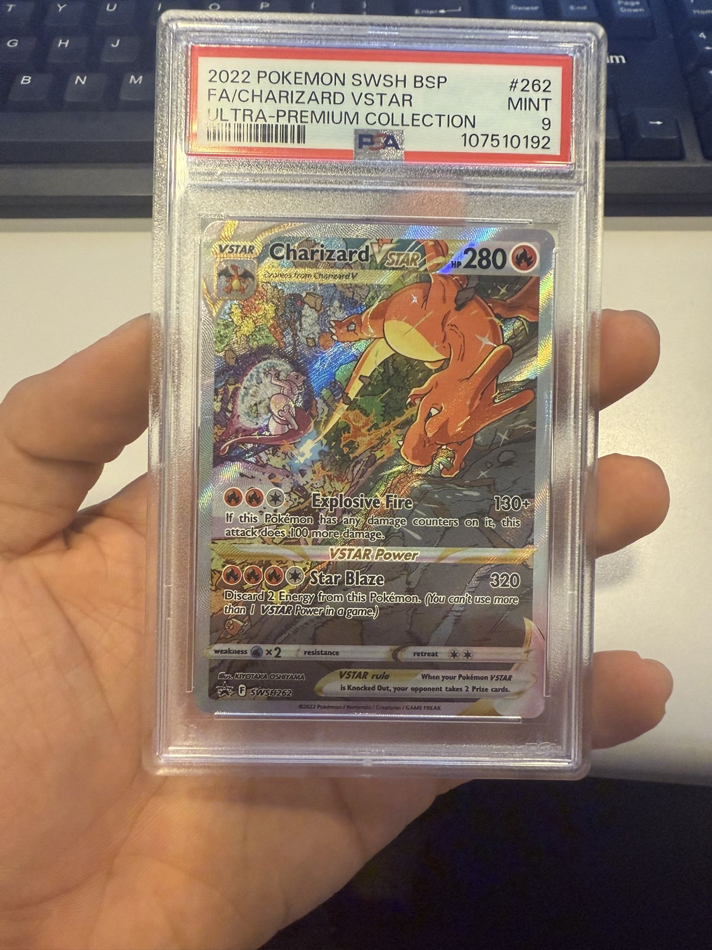 Charizard VStar SWSH262 PSA 9 Holo Pokemon Card