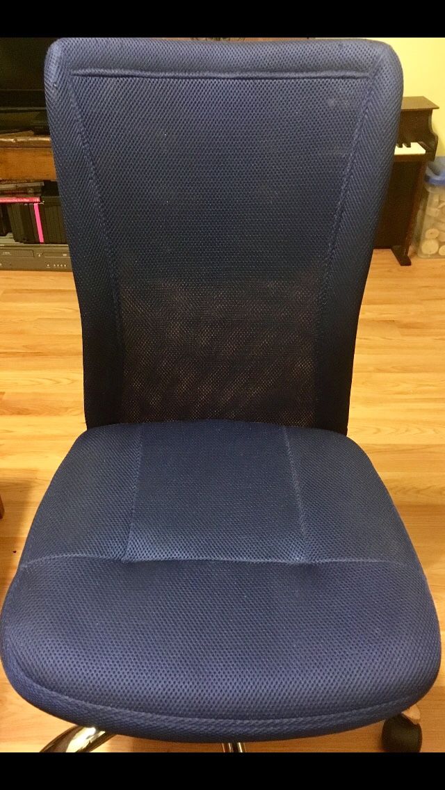 Electric Blue Fabric Adjustable Office Chair