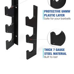 Wall mount barbell rack (Barbell Storage)