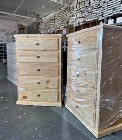 Pinewood 5 drawers color natural