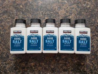 PACK OF 5 Kirkland Signature, Pure Sea Salt, 30 oz each