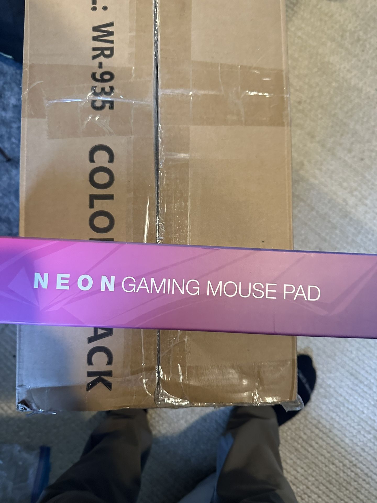 Neon gaming mousepad