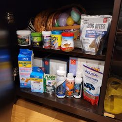 Fish Food,  Medicine, Aquarium Salt And Minerals
