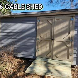 10x 16 GABLE Storage/Shed includes: 1 double shed door, 1 window, 1 wood ramp 