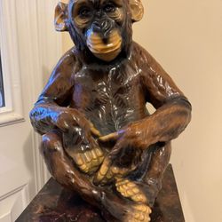 Ceramic Monkey Statue