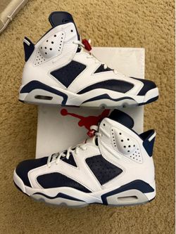 Size 7.5 (Used condition , with original box) - 2024 Air Jordan 6 retro Olympic