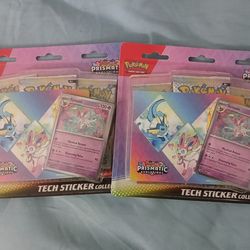 2 Prismatic Evolutions sticker collection