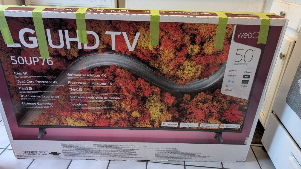 LG UHD76 Series 50 inch Class 4K Smart UHD TV with AI ThinQ®