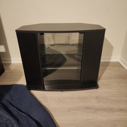 TV Stand With Storage Black