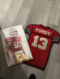 49ers Brock Purdy Rug & Nick Bosa Poster
