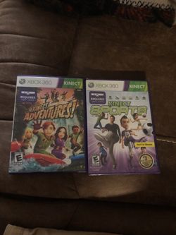 2 Xbox 360 Kinect games