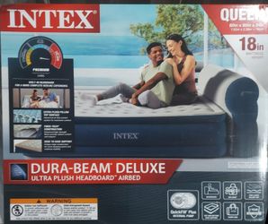 Intex queen dura beam deluxe air mattress