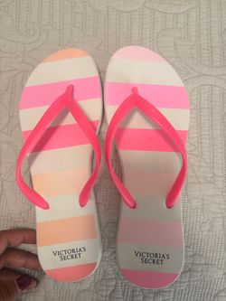 Victoria's Secret Striped Flip Flops