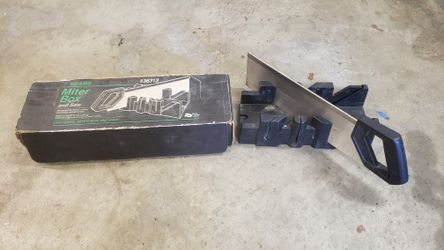 Miter box and saw