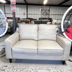 NEW BEIGE ABBYSON SOFA 👀‼️ ORIGINAL LEATHER