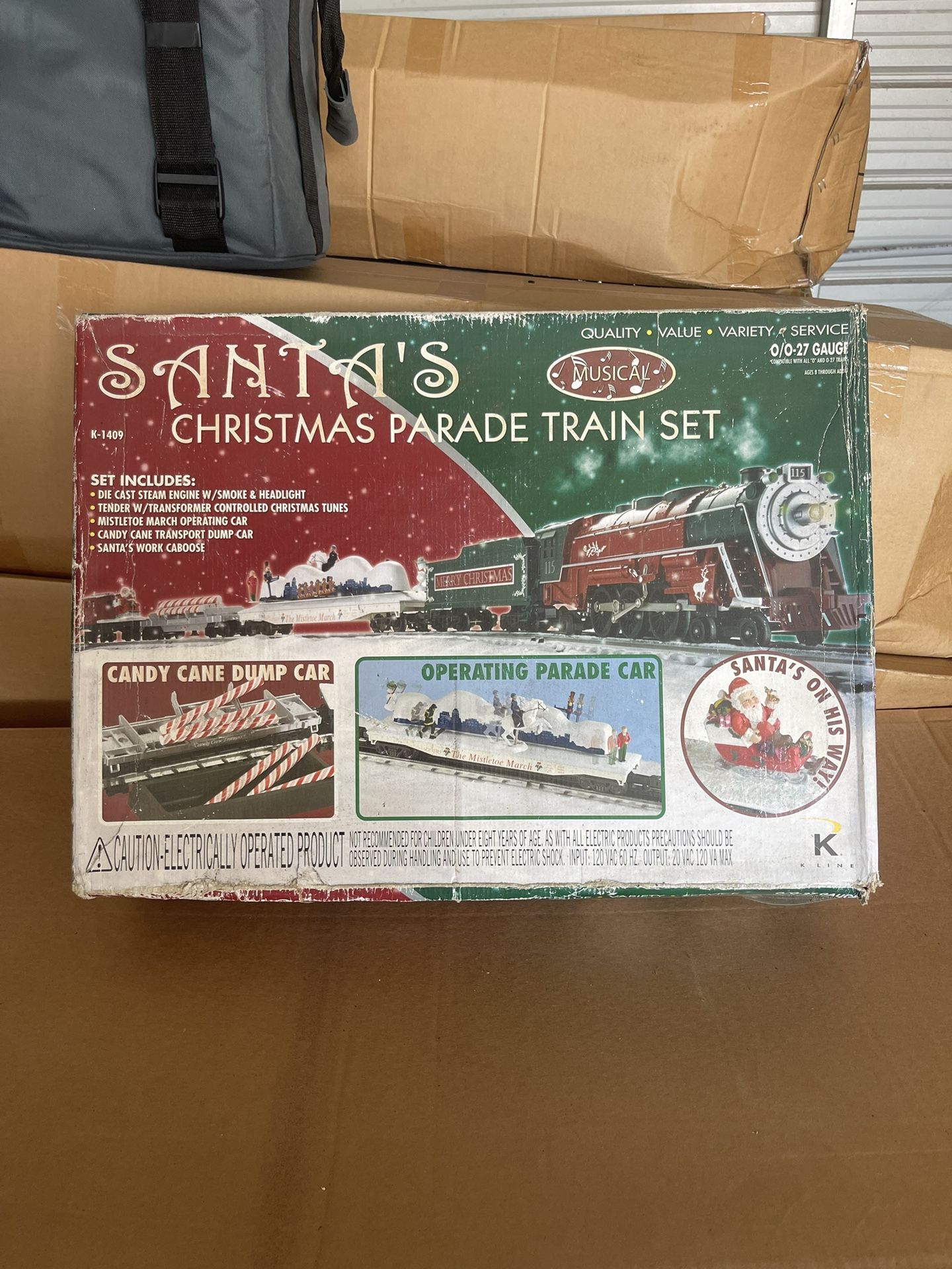 K-Line 027 Gauge Santa’s Christmas Parade Train Set